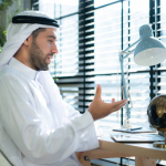 Freelance real estate agent in Dubai conducting property market research